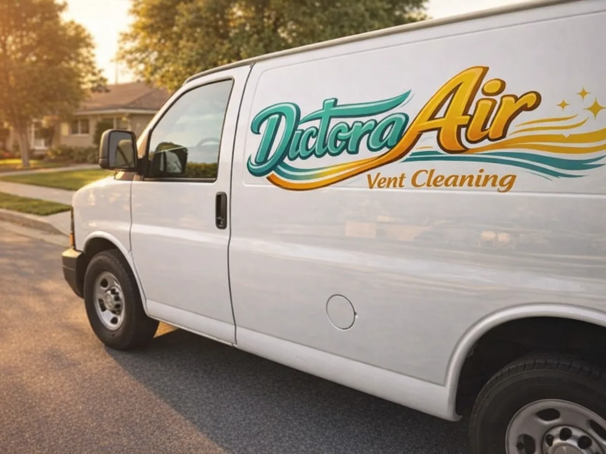 Service van arriving on a Valley, NE street — local same-day coverage