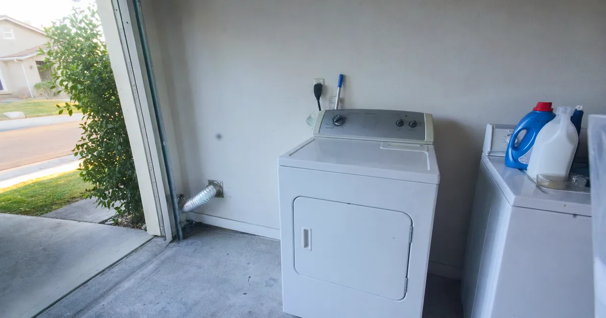 A Home Dryer Pulled Out From The Wall in Valley, NE